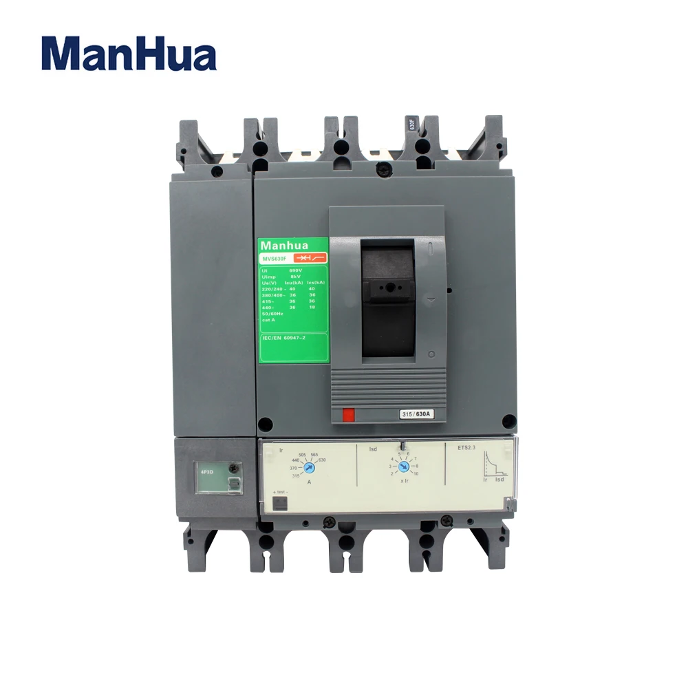 Manhua 630A CVS-630F короткого замыкания Prote 440 В защита от перегрузки формованный чехол автоматический выключатель