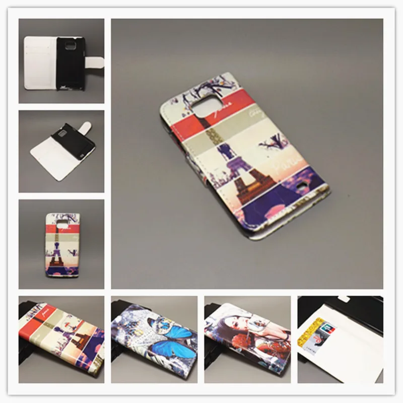 Дизайнерский флип чехол с цветочным флагом бабочки для Samsung Galaxy S2 SII GT I9100 Plus i9105 2
