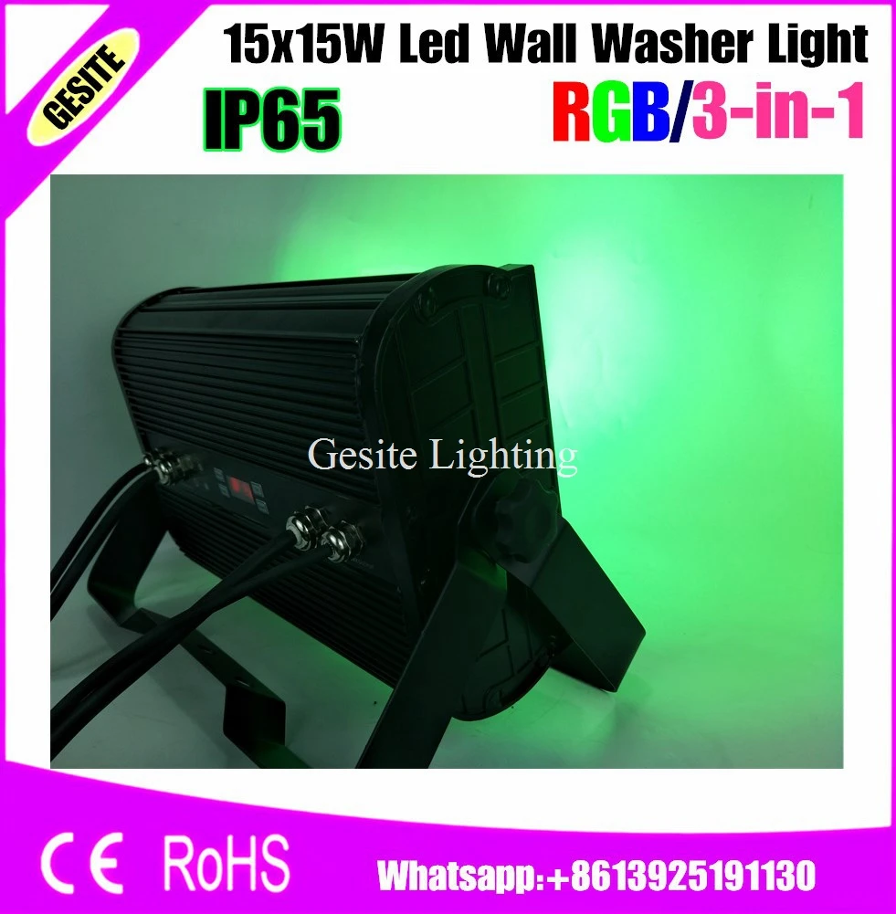 4 шт./лот 15*115 Вт Светодиодный настенный RGB DMX512 городской цветной свет для
