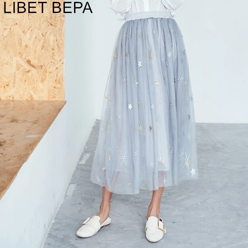 Женская плиссированная юбка средней длины Повседневная модная винтажная в стиле