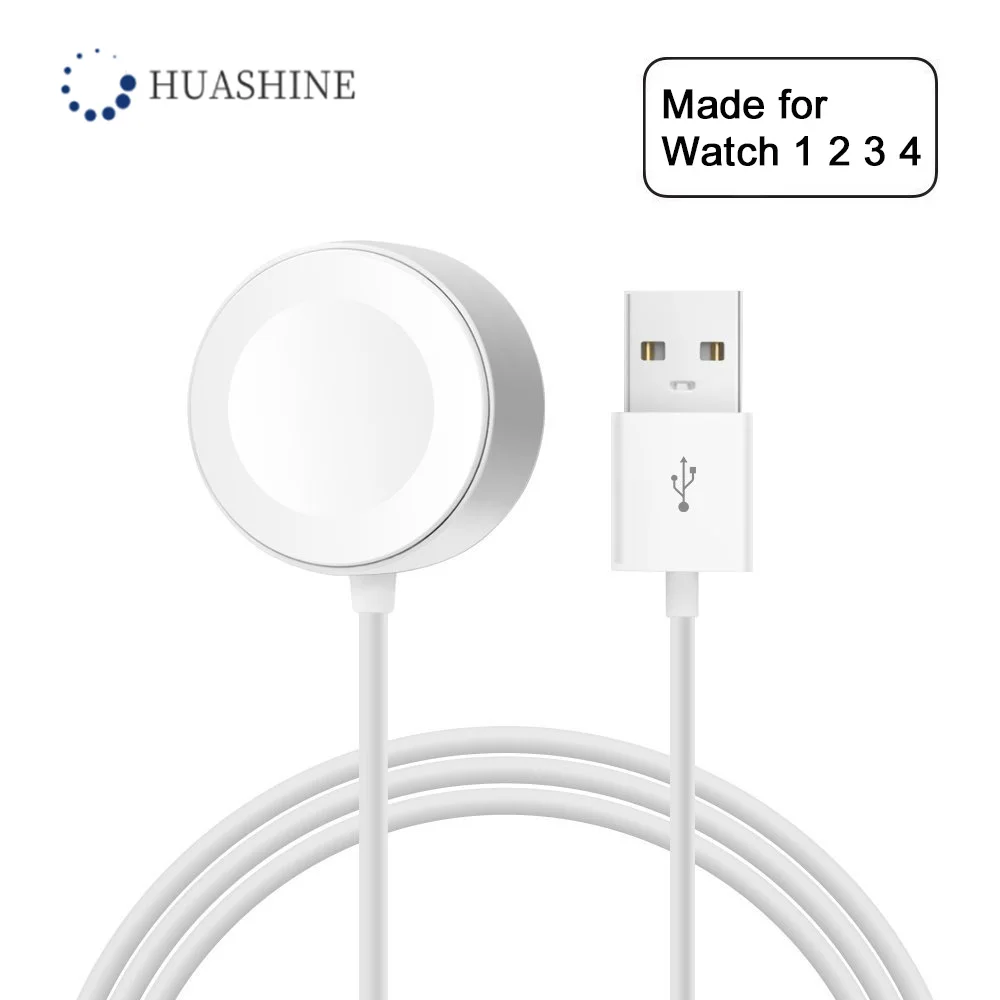 HUASHINE Беспроводное зарядное устройство для iWatch серии 1 2 3 4 USB Магнитный зарядный