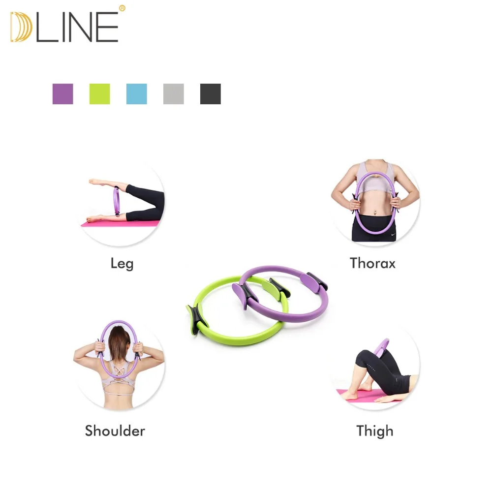 Yoga Pilates Ring for Muscle Exercise Kit Magic Circle Muscles Body Fitness Tool Dropship 5 Colors | Спорт и развлечения