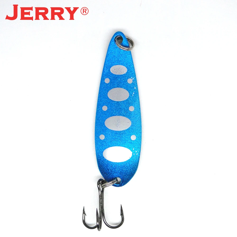 Jerry 6 шт. 7 5 г Троллинг рыболовные ложки УФ Цвета пресноводные металлические