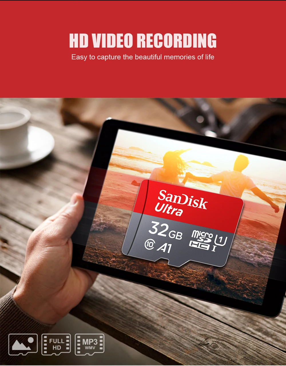 Оригинальная карта памяти SanDisk Micro SD 16 ГБ 32 ГБ 64 Гб 128 Гб карта памяти Microsd Carte sd 32 Гб карта памяти TF с адаптером