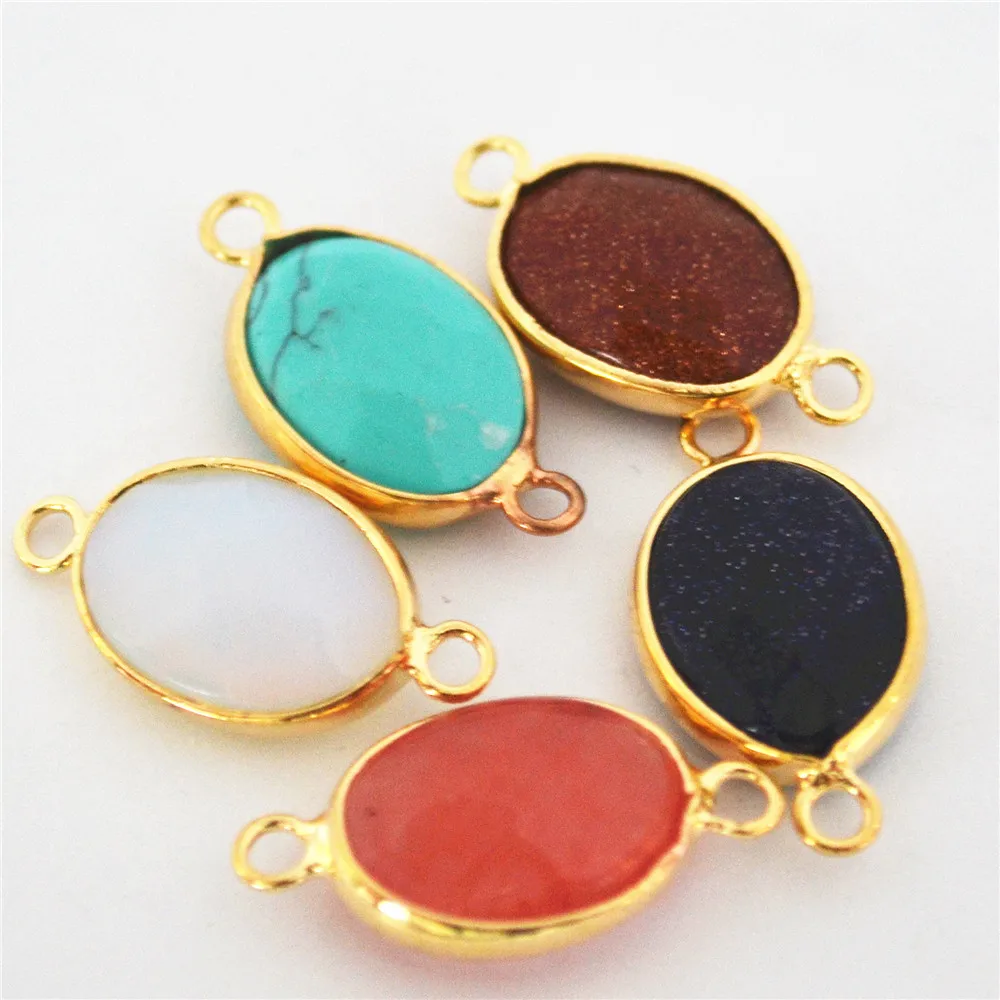 Горячий Новый 2018 12 шт. натуральный Опаловый камень подвески для ожерелья