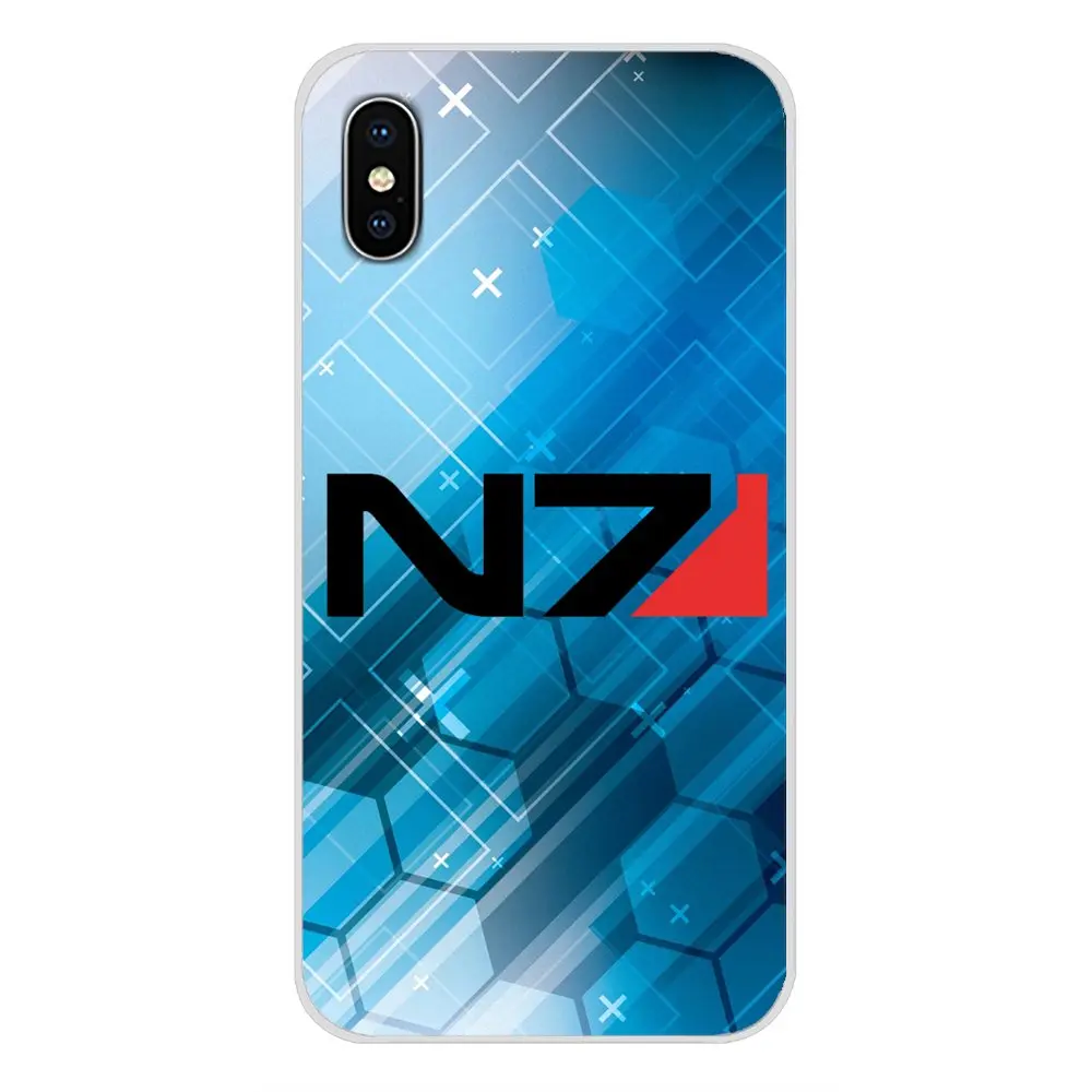 Прозрачные чехлы из ТПУ с эффектом массы N7 логотип Броня для Apple iPhone X XR XS MAX 4 4S 5 5S 5C