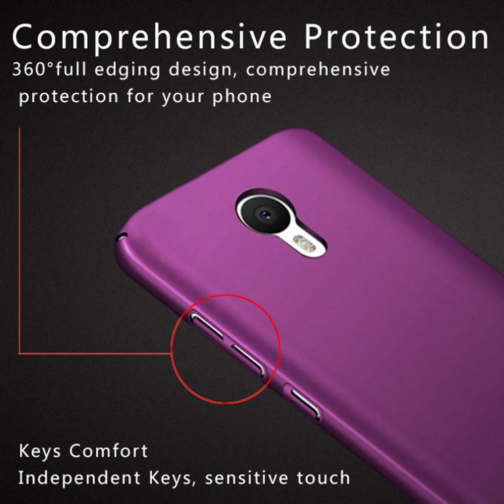 Case For Meizu M3 Note Cover Hard Plastic Back Mini Luxury Frosted Phone Cases 360 Protector |