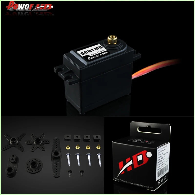 

Power HD-6001MG 7KG Standard Size Analog Metal Gear Servo for 1:10 Rc Car