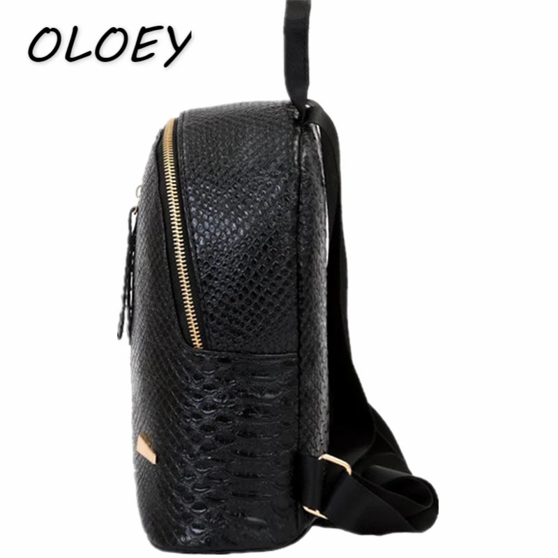 Женский мини рюкзак с рисунком аллигатора женский из искусственной кожи Mochila для