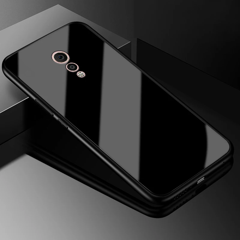 Luxury Glass black edge Phone Case For vivo y97 y93 y83 y85 y79 y75 iqoo v15 xplay6 Full car Cover Shell Caqa with celular logo |
