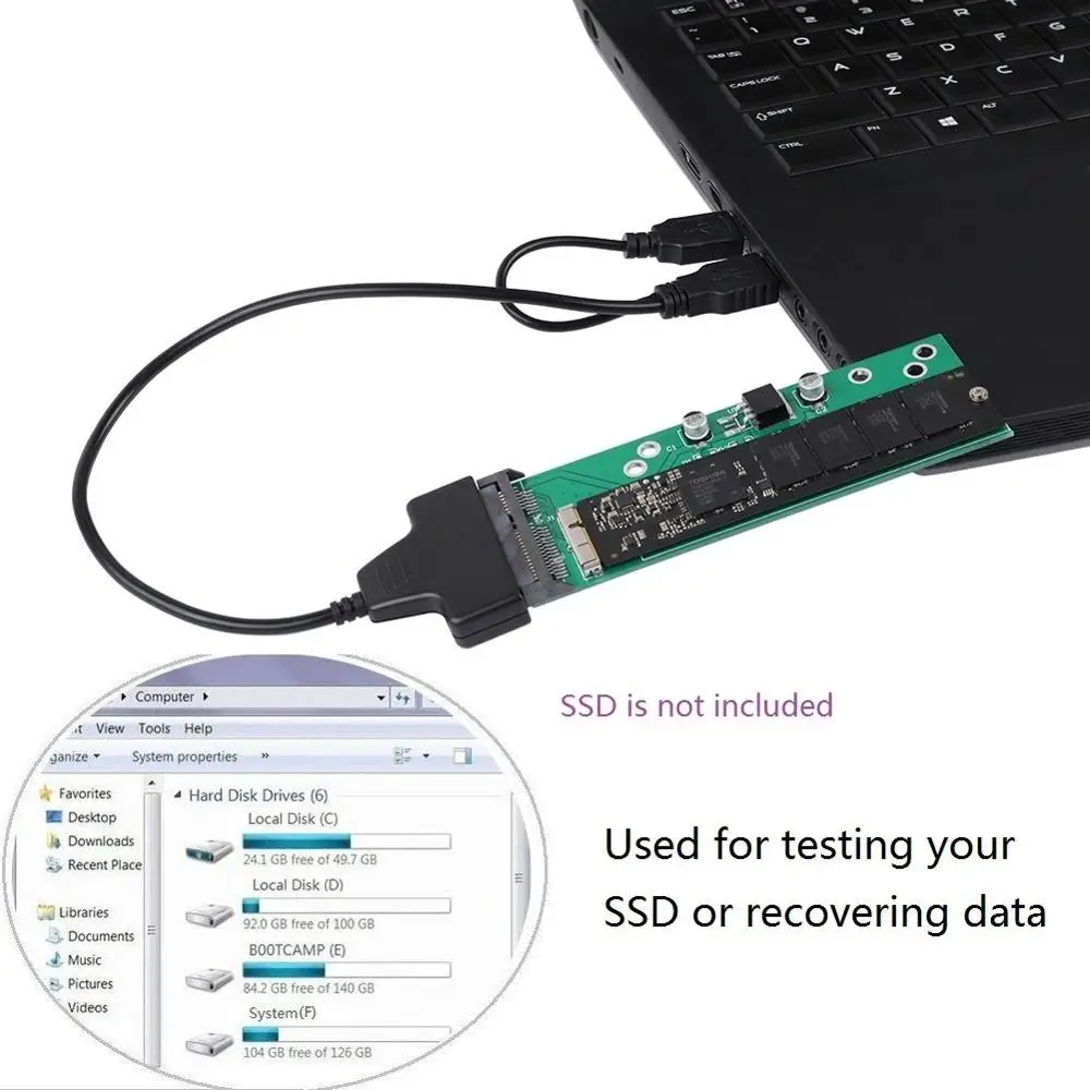 Конвертер Zeadow для MacBook Air и Pro Retina версия 2012 карта SSD с адаптером USB 2 0 SATA кабель