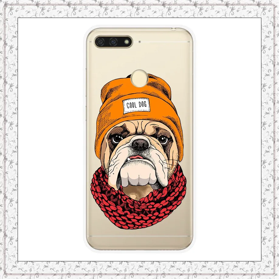cool dog Чехол для huawei Honor 7A pro, 5,7 ', мягкий силиконовый чехол с принтом, чехол s для huawei Honor 7 A, Honor 7A pro, Fundas, Coque Capa - Цвет: cool dog