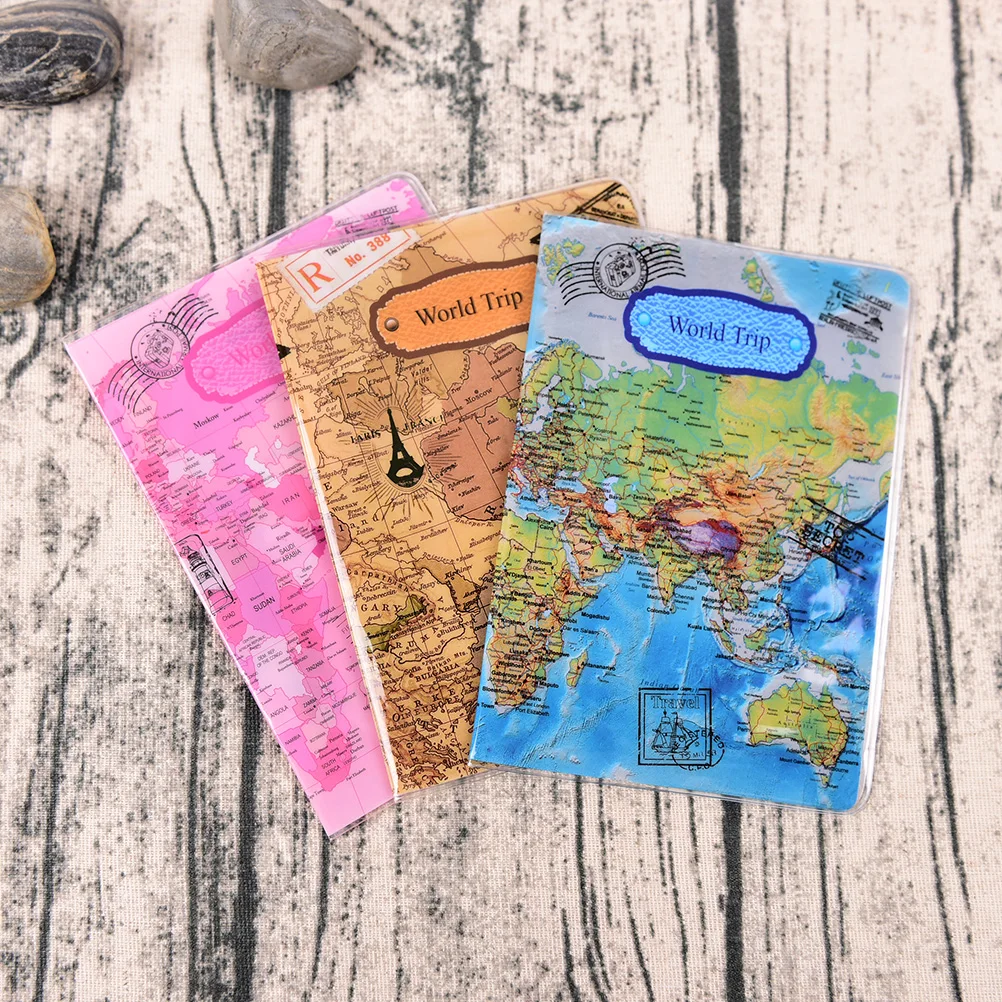 1 шт. карта для путешествий Обложка паспорта мужчин ПВХ кожаная сумка