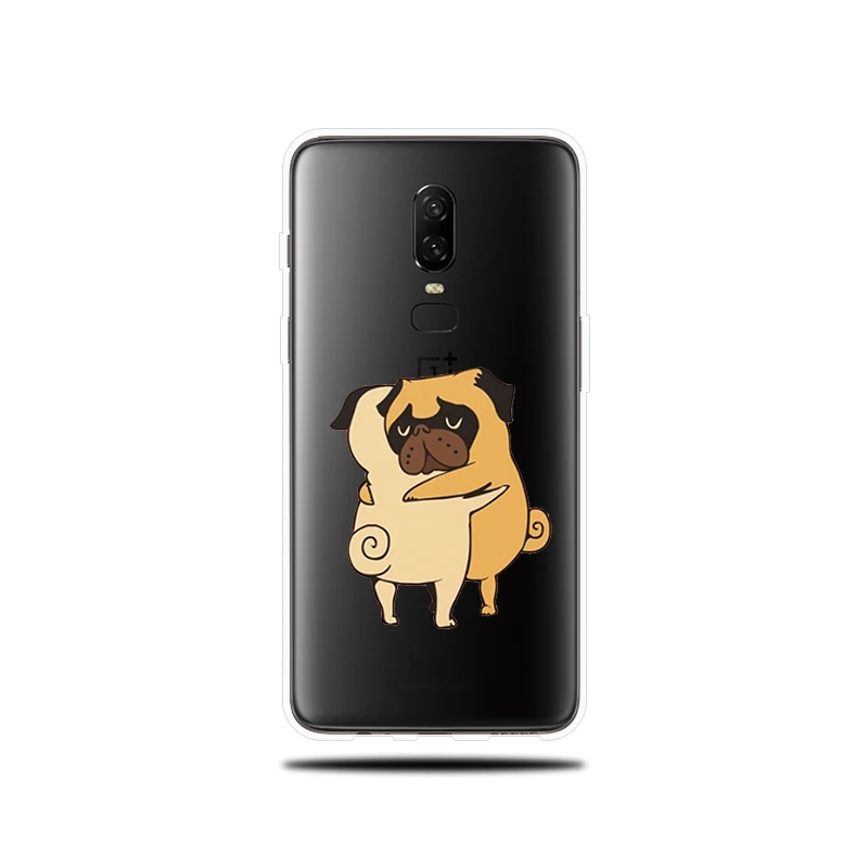 Милые собака и кошка с рисунком силиконовый чехол для телефона OnePlus 5 5T 6 T мягкий