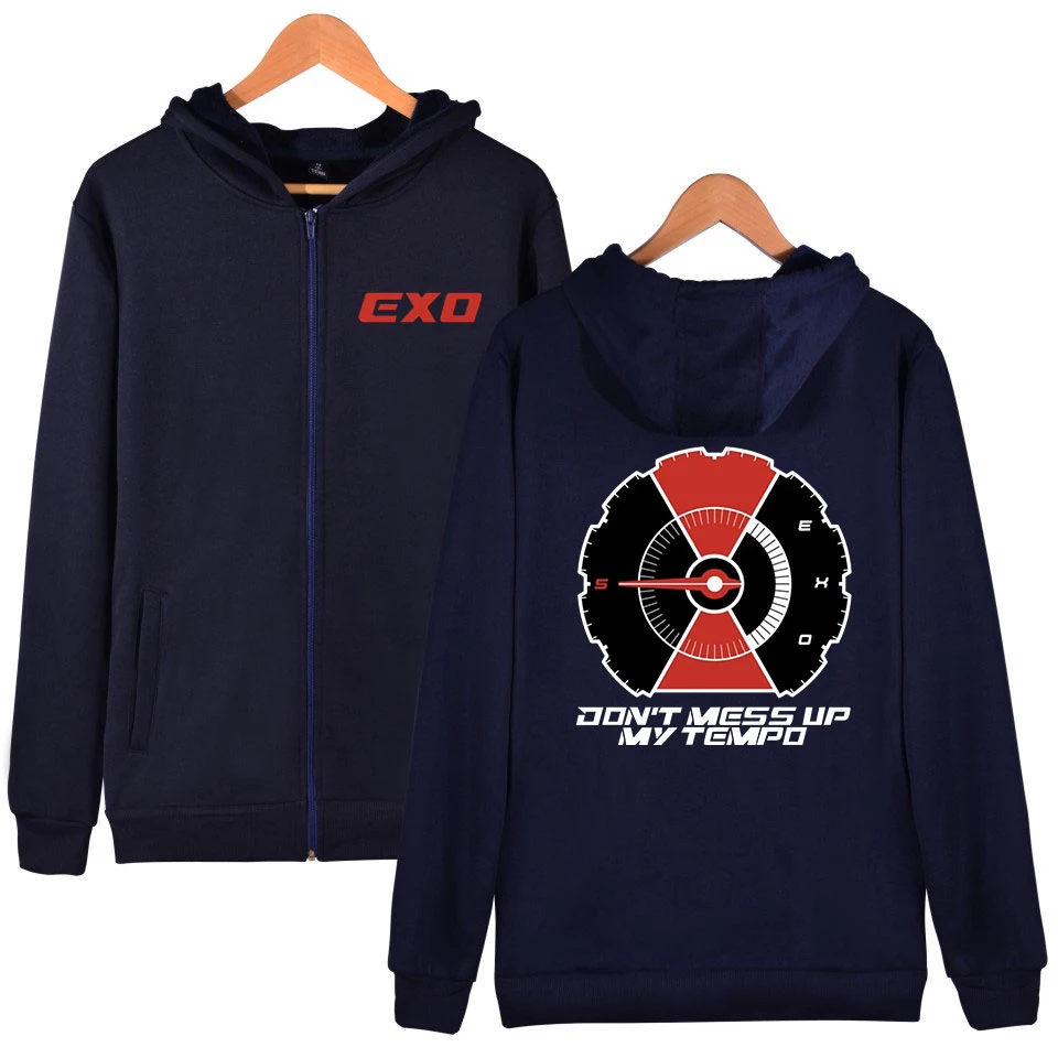 Мужская/Женская Толстовка Оверсайз Frdun Tommy 2018 модная EXO Модный пуловер на молнии