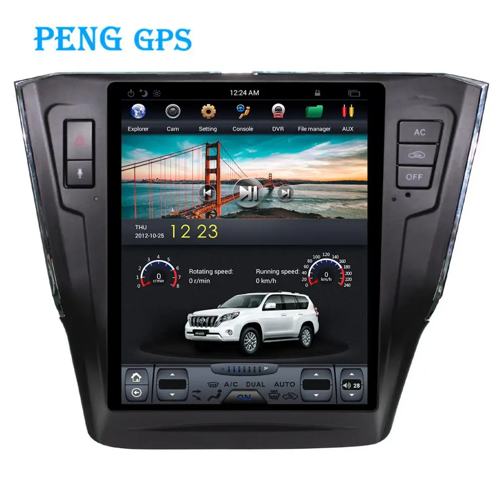 2 + 64G 10 4 &quotTesla вертикальный экран автомобильное радио для Volkswagen/VW Passat 2015 GPS