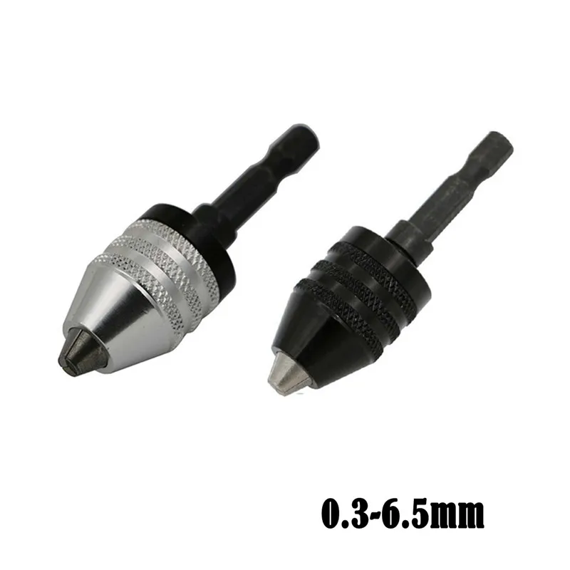 

0.3-6.5mm Mini Universal Jaw Conversion Chuck Hexagonal Shank Pushed Back Chuck Electric Drill Power Tool Accessories