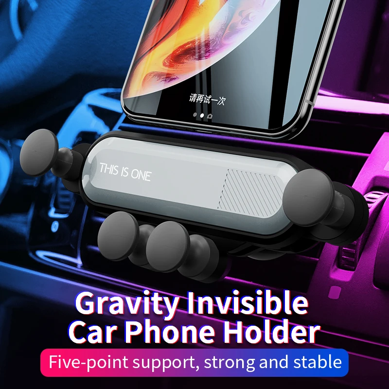 Новый гравитационный Автомобильный держатель для телефона iPhone X XS 8 7 Plus