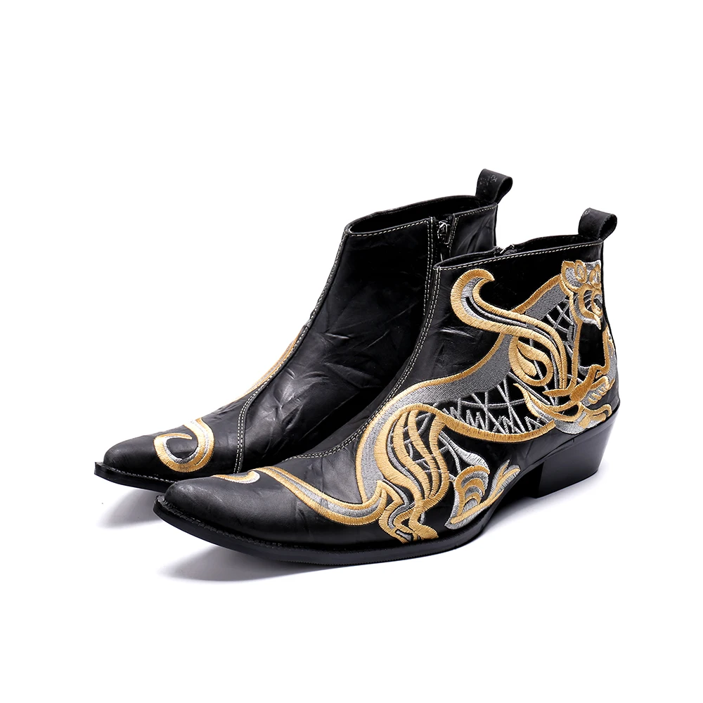 Bota masculina черные военные ботинки из натуральной кожи средней высоты зимние