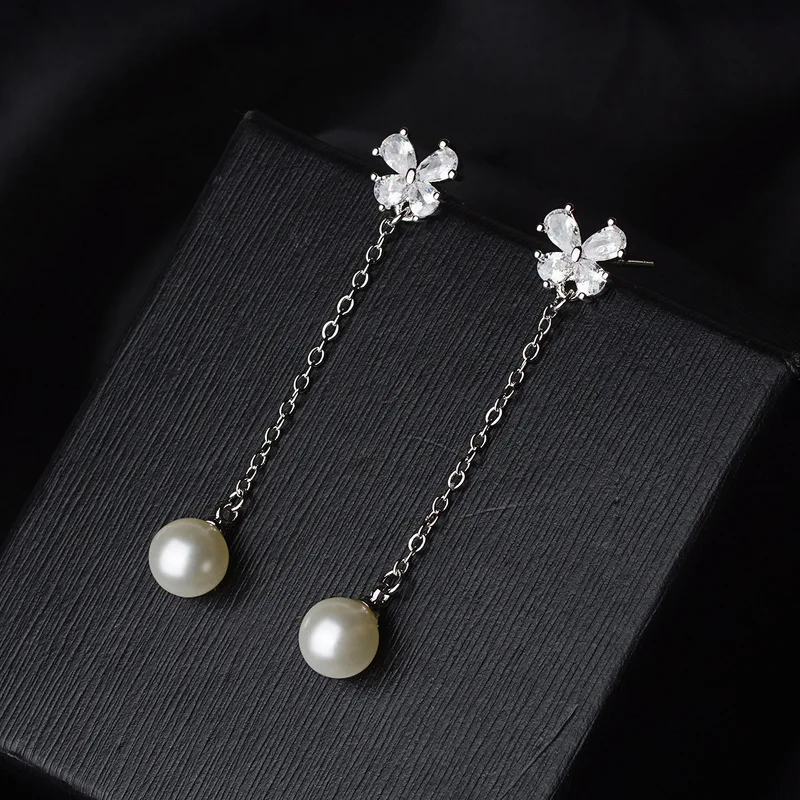 

Jewelry & Accessories,Fashion Jewelry,Stud Earrings.tassel pearl earrings.