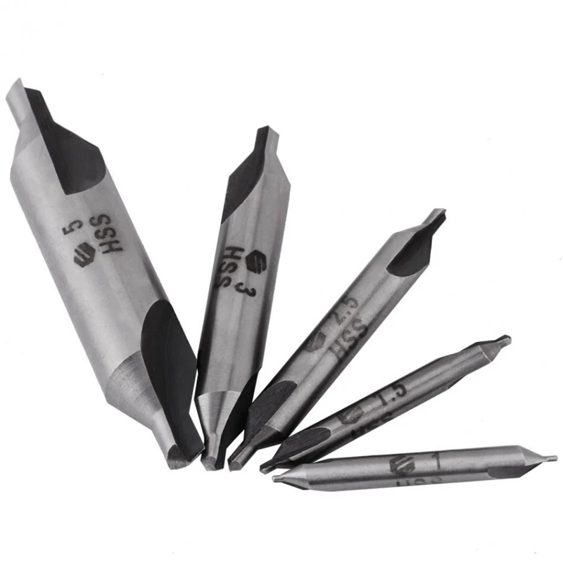 10 шт./лот комбинированные столешницы 60 градусов центр сверла набор Hss Металл