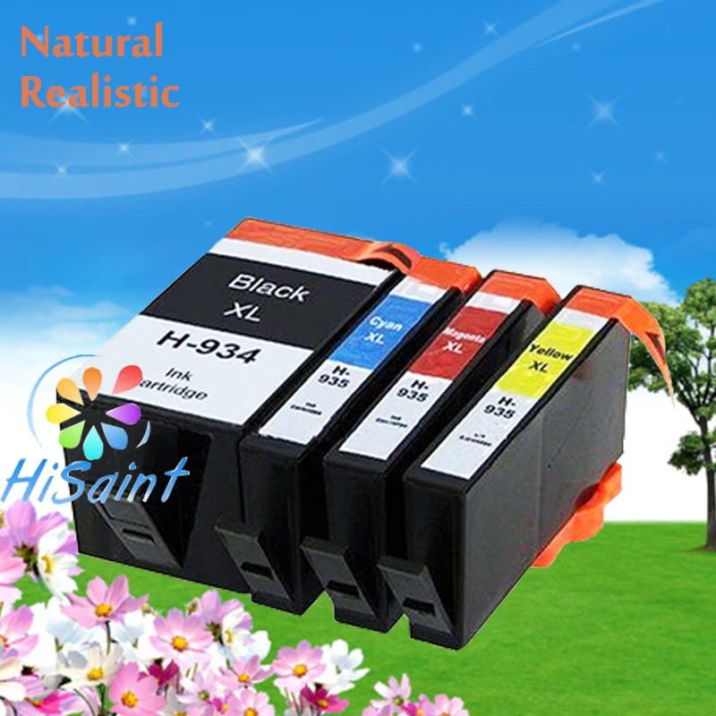 Hisaint 4 PK для HP 934XL 935XL 934 935 чернильный картридж Officejet pro 6230 6830 6835 6812 6815 струйный