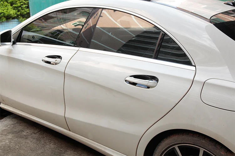 4 шт. углеродного волокна Автомобильная дверь ABS чаша Накладка для Mercedes Benz GLK GL ml C Class W204 X204 X166 2010- автомобильные аксессуары
