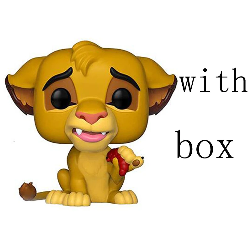 Король Лев маленькая simba MUFUSA PUMBAA фигурка коллекция виниловая кукла модель игрушки - Цвет: with retail box