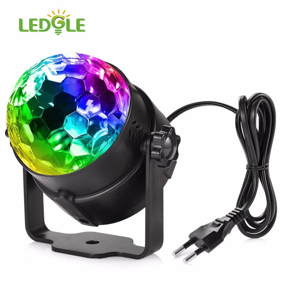 LED GLE 7 цветов Голосовое управление RGB светодиодсветодиодный сценические лампы