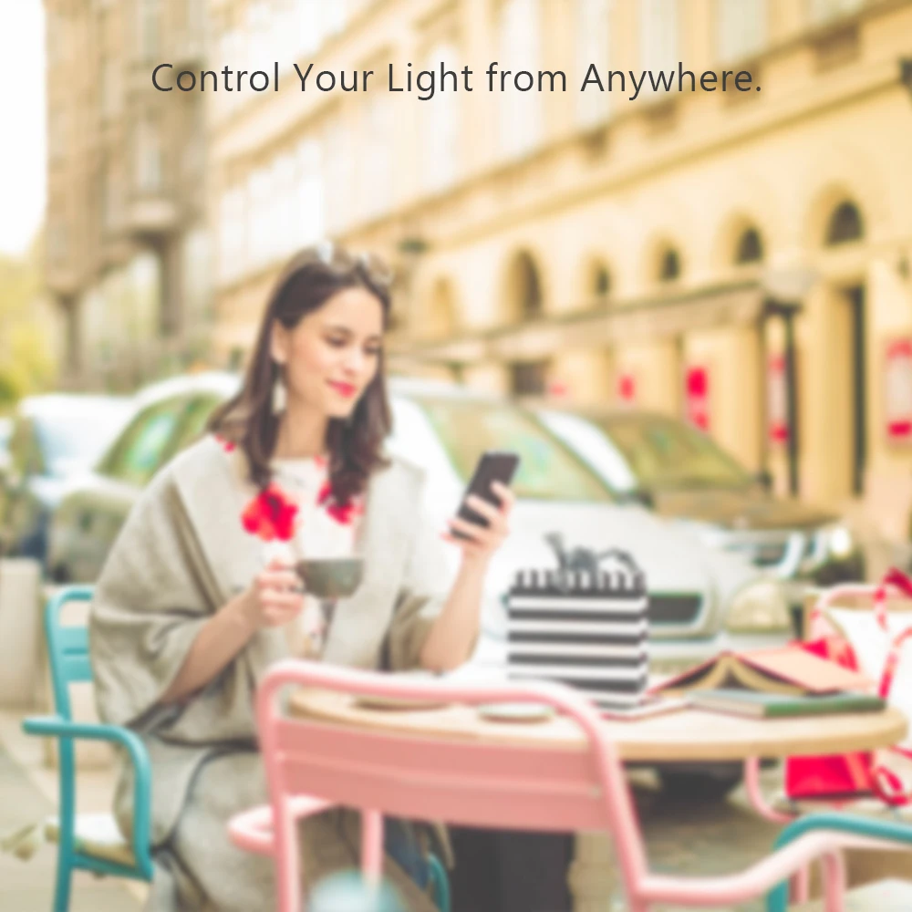 Приложение Tuya Smart Life с регулируемой яркостью E27 WiFi RGB Светодиодная лампа Голосовое