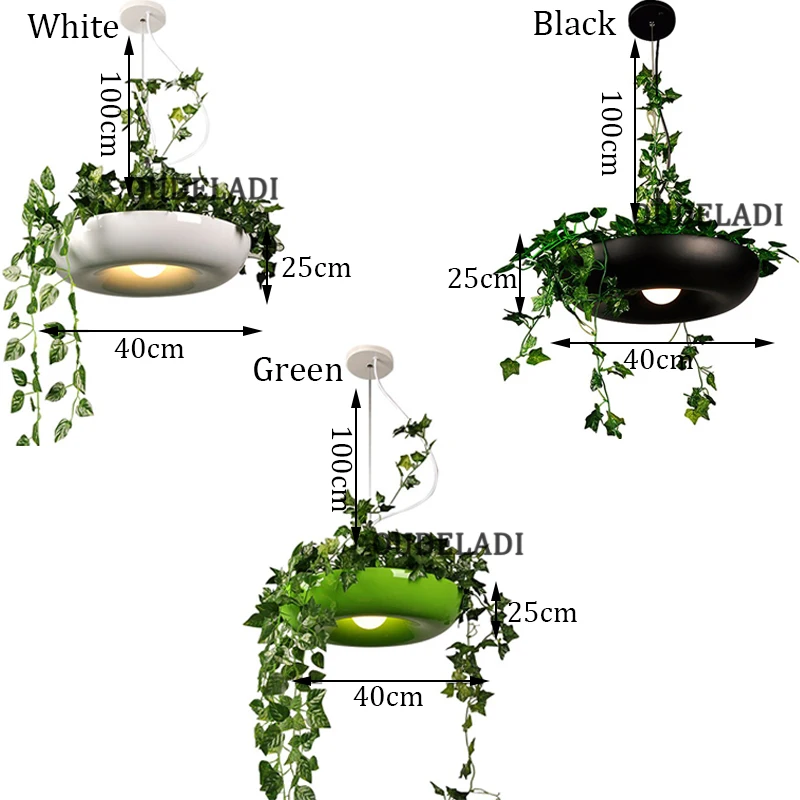 

Nordic Plant Pendant Light Hanging Lamp AC220 230V 240V E27 LED Living Room Garden Pendant Lamp for Dining Room Balcony Lighting