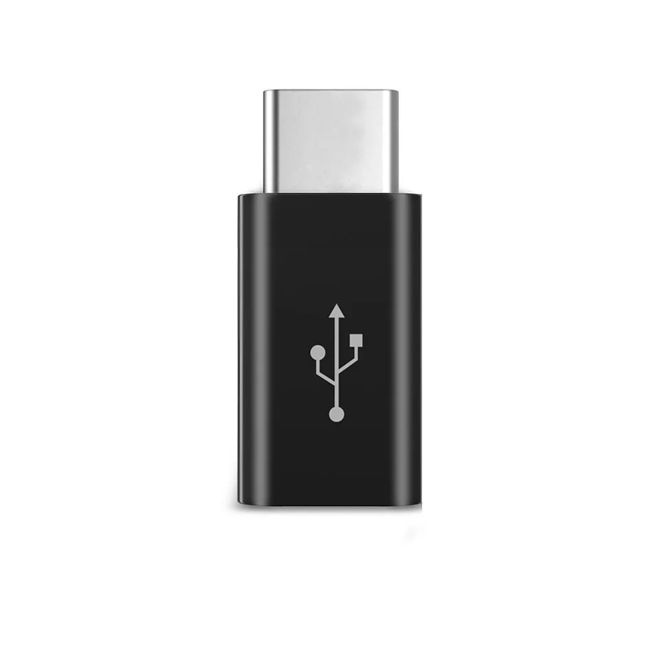 type c adapter Xiao mi micro usb короткий кабель зарядный кабель для синхронизации данных для mi power bank кабели черный mi crousb кабель красный mi - Цвет: type c adapter