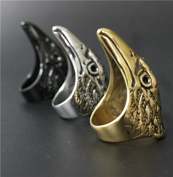 Кольцо из нержавеющей стали 316L ювелирное изделие с золотым и черным мотором