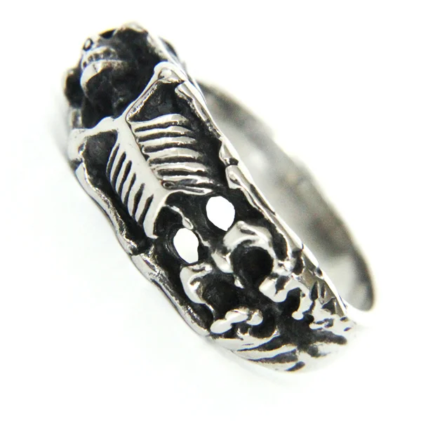 Группа для вечеринки. Мужское кольцо с черепом из нержавеющей стали 316L|Кольца| |