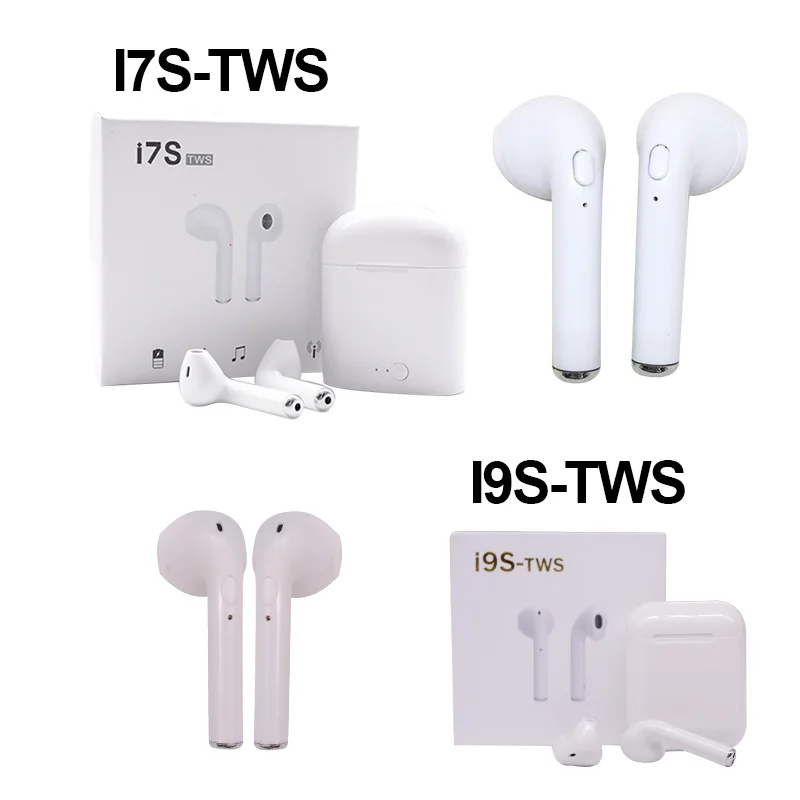 I9S TWS беспроводные наушники портативная bluetooth гарнитура i7s tws вкладыши для iPhone X 8 7