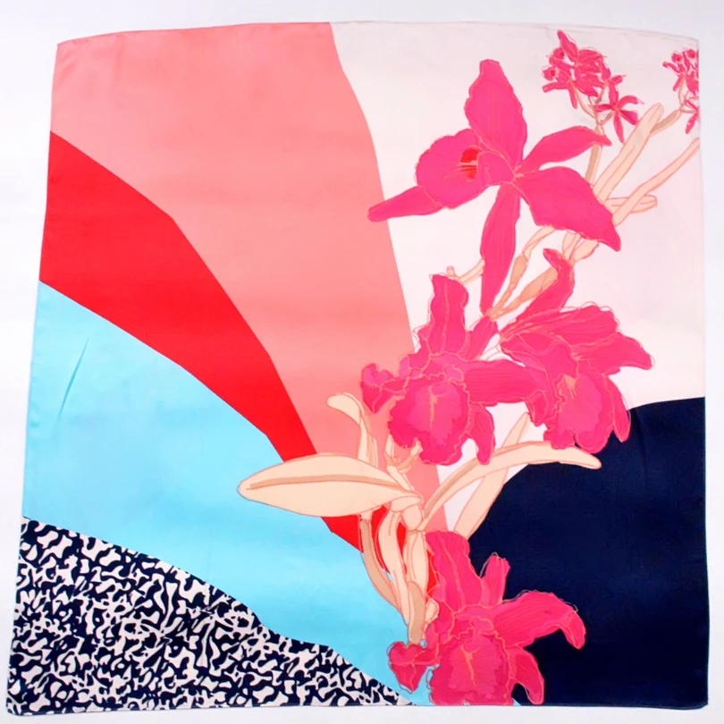 [BYSIFA] розовый шелковый шарф шаль мусульманские женские головные шарфы для весны и