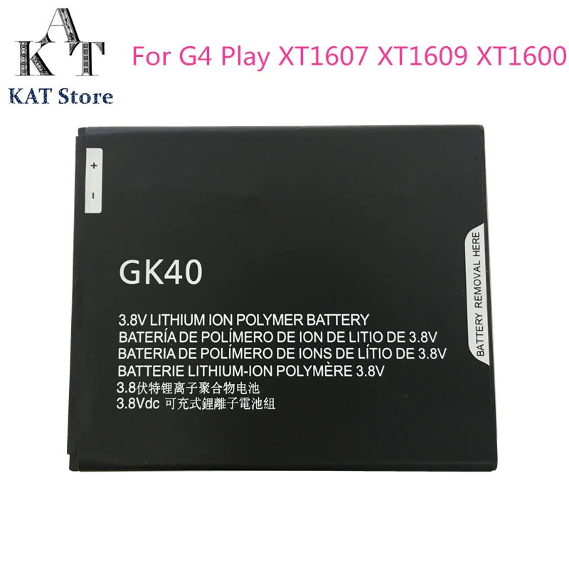 Аккумулятор GK40 2685 мАч для телефона Motorola Moto G4 Play XT1607 XT1609 XT1600 сменный аккумулятор