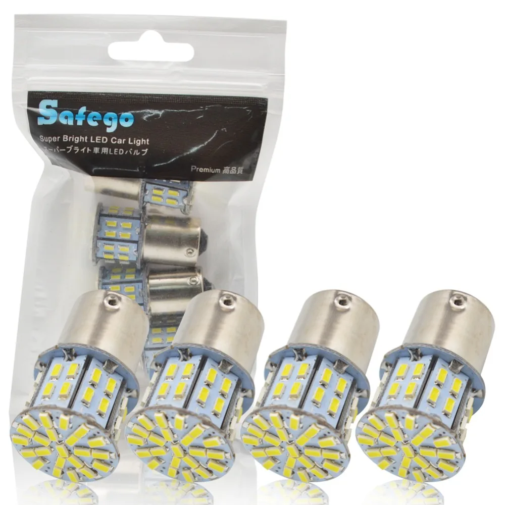Safego 4 шт. 1156 BA15S светодиодный автомобильные лампы P21W сигнала поворота светильник
