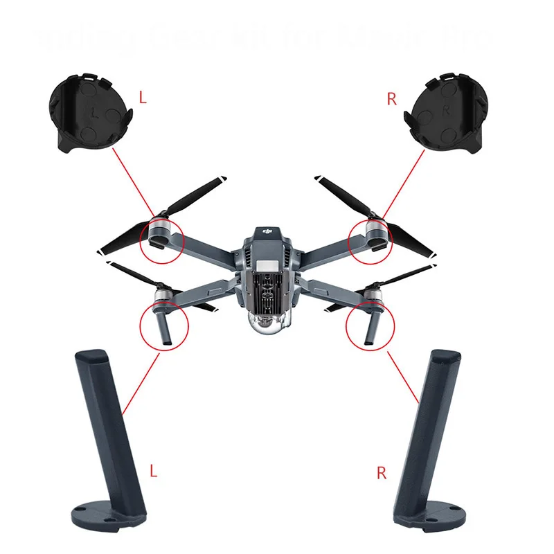 Аксессуары для крепления шасси запасные части квадрокоптера DJI Mavic Pro|Наборы