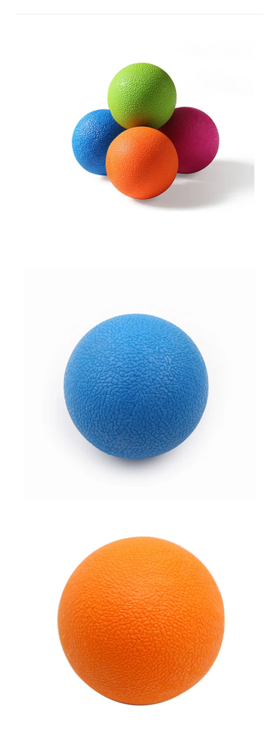 Триггер точка Массажный мяч ролик Myofascial Хоккей Лакросс мяч массаж фитнес-Мячи