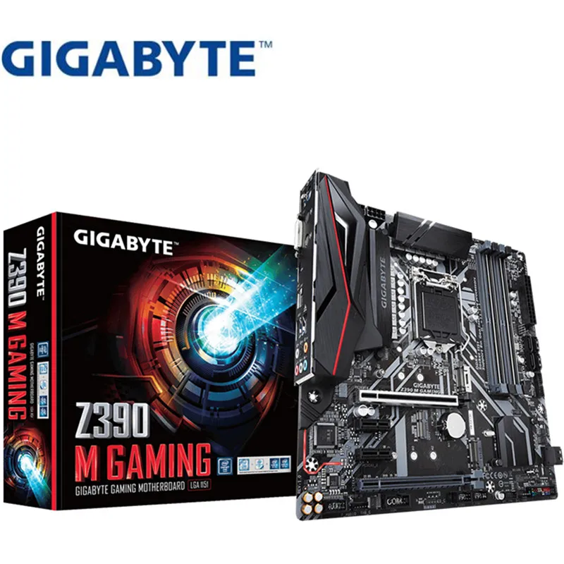 Для Gigabyte Z390 M GAMING оригинальная новая Игровая плата 1151 pin Материнская поддержка 8700K