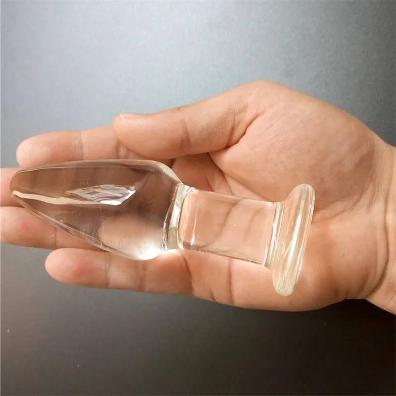 Стеклянная Анальная пробка Pyrex фаллоимитатор секс игрушки для мужчин прозрачные