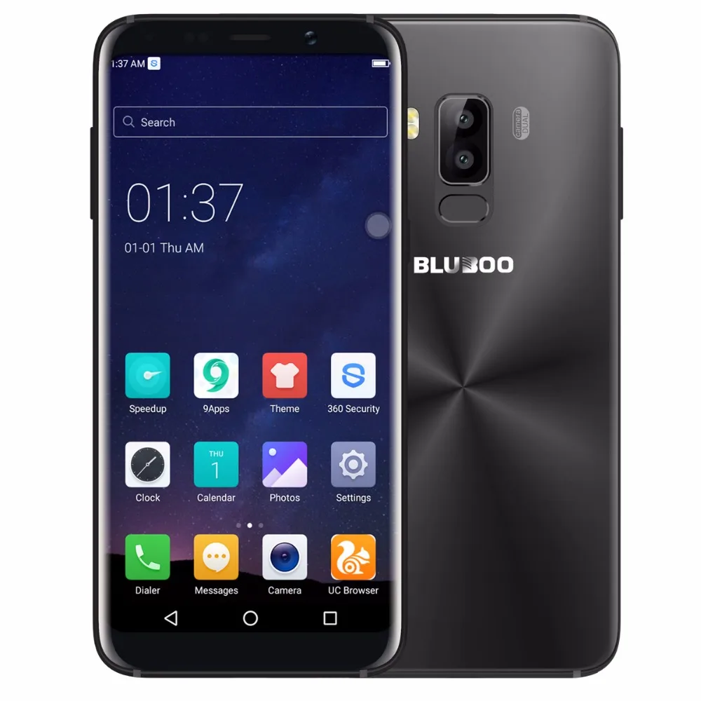 Bluboo S8 5.7 дюймов HD + MT6750T Octa core 3 ГБ 32 3450 мАч отпечатков пальцев ID мобильного телефона