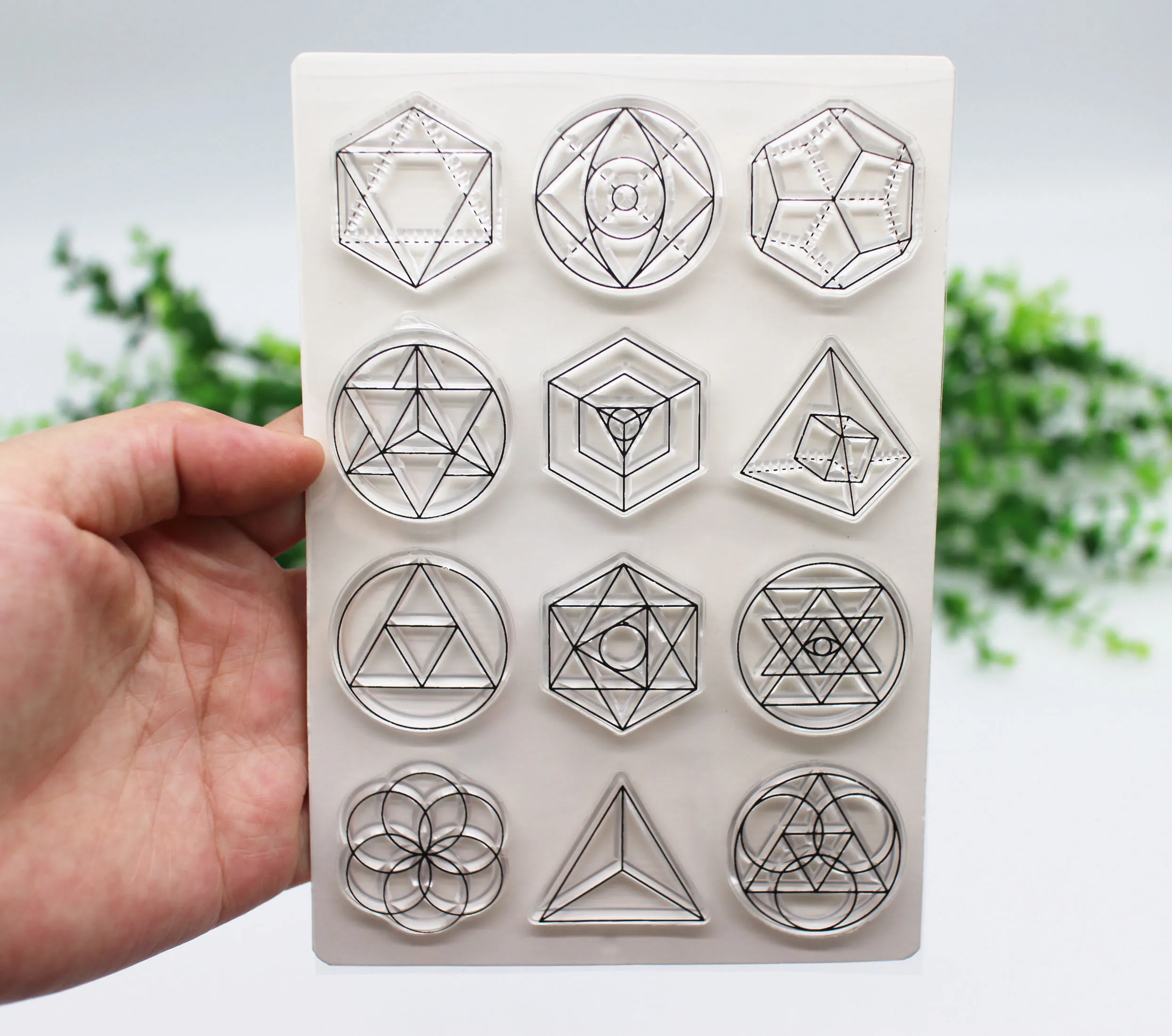 Геометрическая фигурка прозрачные штампы новинка 2019 штамп/печать для сделай сам