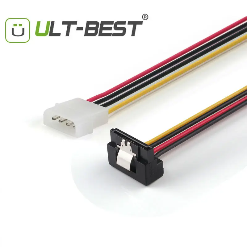 Molex 4 контактный кабель для SATA 15Pin Power прямоугольный жесткого диска 90 градусов