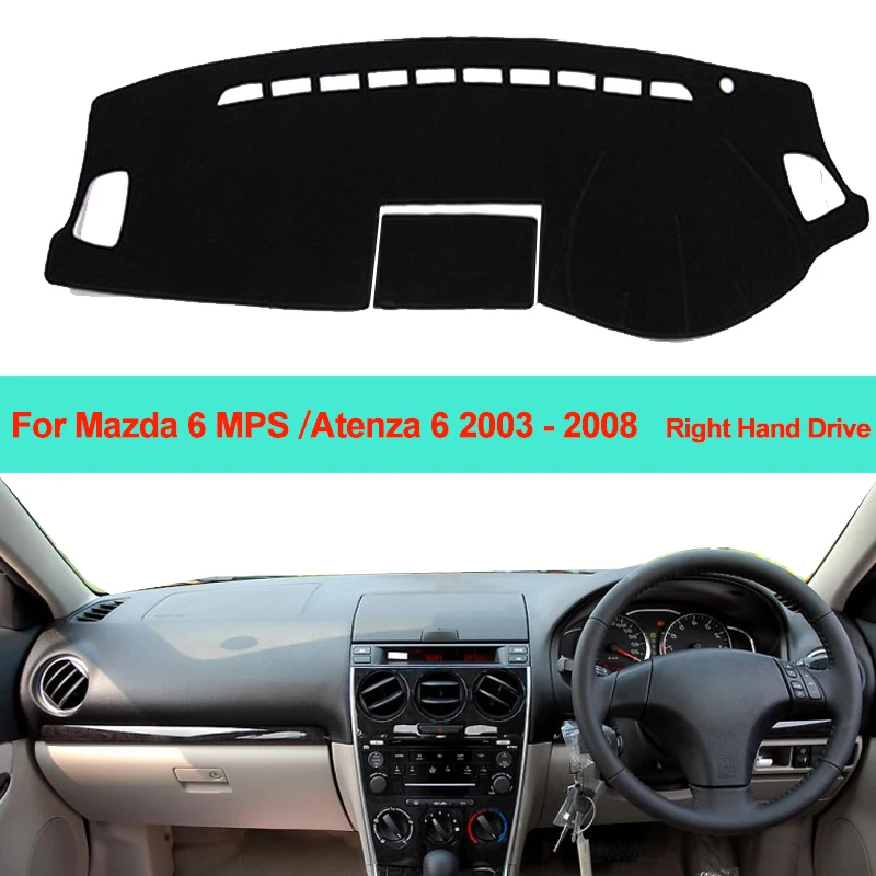 Car Inner Dashboard Cover Dash Mat Carpet Cushion Sun Shade For Mazda 6 MPS Atenza 6 Mazdaspeed 2003 2004 2005 2006 2007 2008