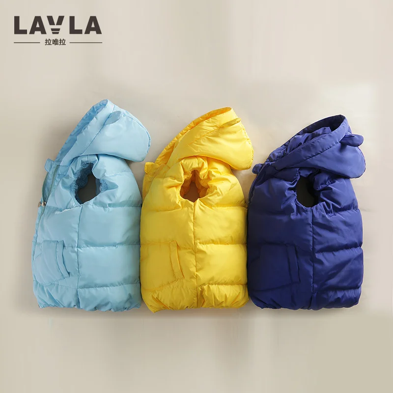 Lavla/От 5 до 6 лет дети жилет безрукавка для маленьких девочек 80% утка Подпушка