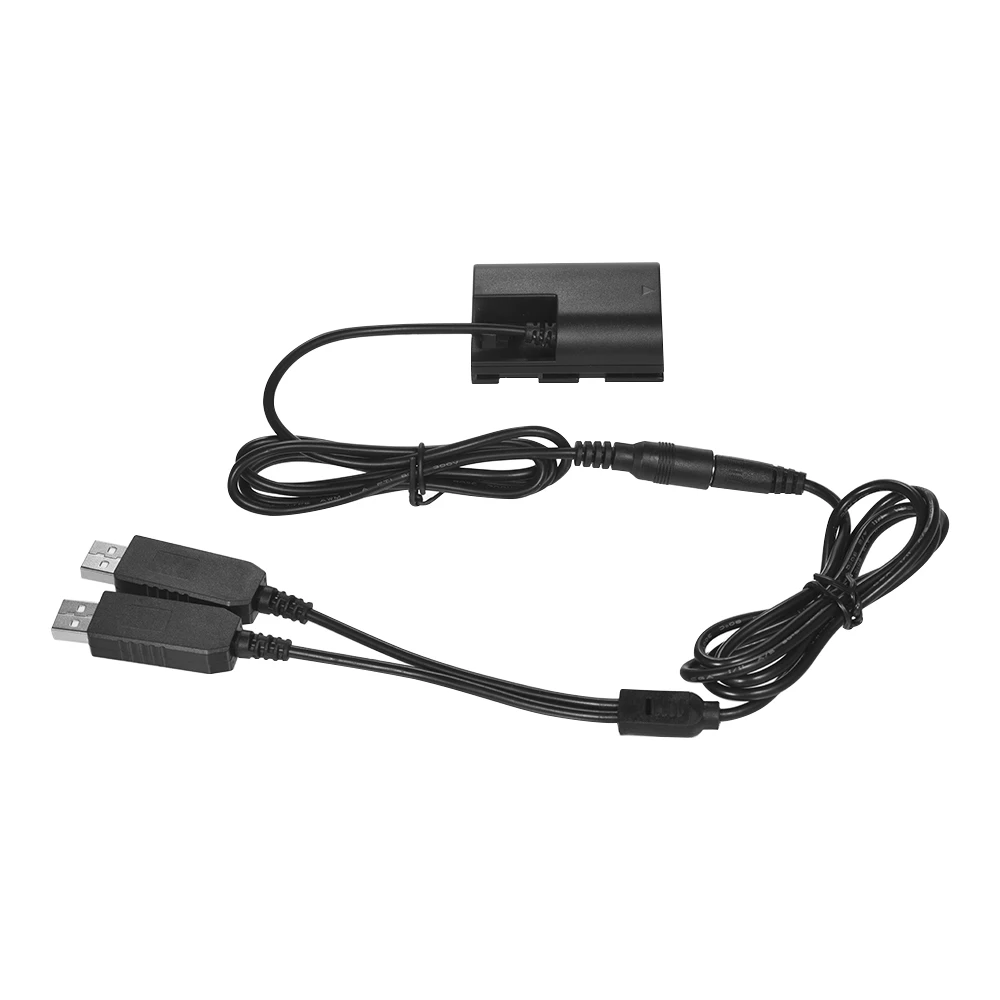 Andoer Dual USB Power Adpater DR E6 DC муфта полностью декодированная Замена LP батареи для камер