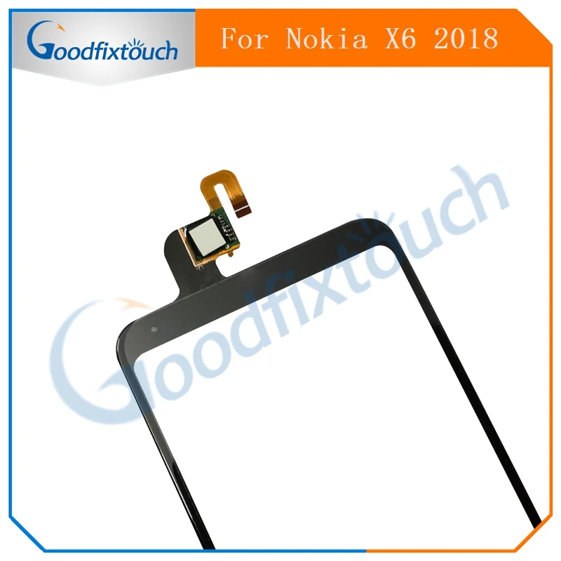 Для Nokia X6 2018 сенсорный экран дигитайзер сенсор для X 6 NokiaX6 стеклянная панель с