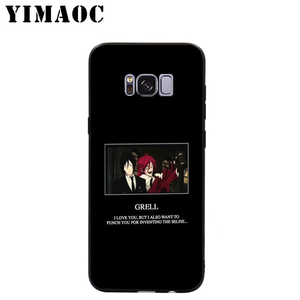 YIMAOC Black Butler Anime Soft Case for Samsung Galaxy S10 S10e S9 S8 A6 Plus S7 S6 Edge A7 A5 A3 J6 Note 9 8 |